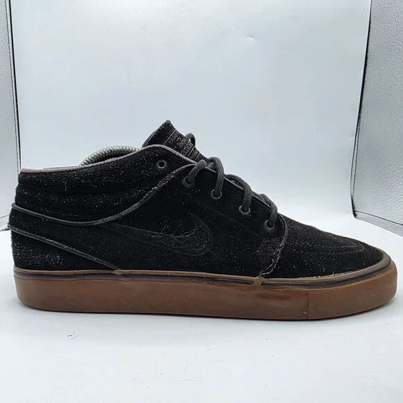 Nike SB Zoom Stefan Janoski Mid Mens Size 9 Black Brown Sneaker Shoes Casual